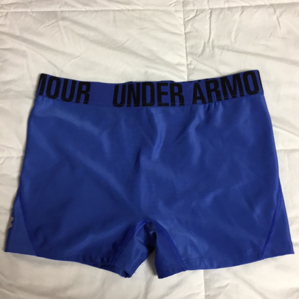 Under Armor Blue Spandex Shorts